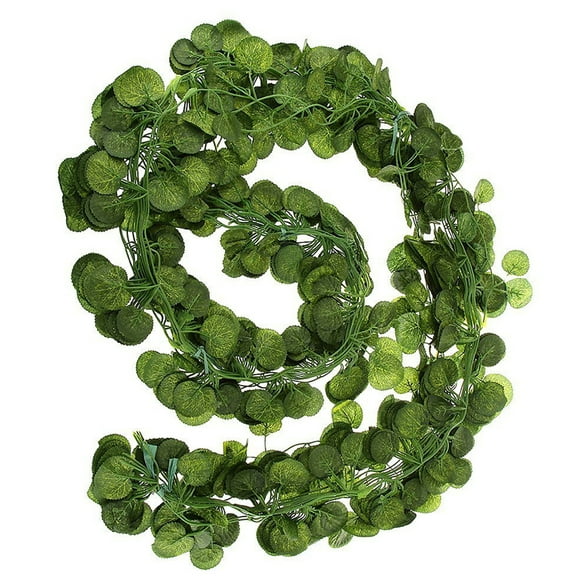 12 Pcs Pumpkin Leaf Decoration Home Flowers Greenery Garland Artificial Foliage Vines Faux Plants Hanging Wedding