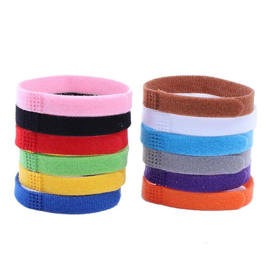12 Pcs Puppy ID Collars, Adjustable Newborn Pet Identification Bands, Soft Fabric Straps for Litters, Colorful Whelping Identification Collars