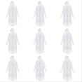 thumbnail image 1 of 12 Pcs Rain Ponchos with Drawstring Hood, Emergency Disposable Rain Ponchos Family Pack for Adults, Clear Rain Cover for Outdoor Activities Travel Camping, 1 of 5