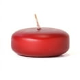 thumbnail image 1 of 12 Pcs Raspberry Floating Candles Small Disk 2.38 in. diameter x 1 in. tall, 1 of 1