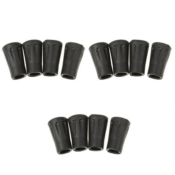 12 Pcs Replacement Rubber Tips End for Hiking Stick Walking Trekking Poles 4cm