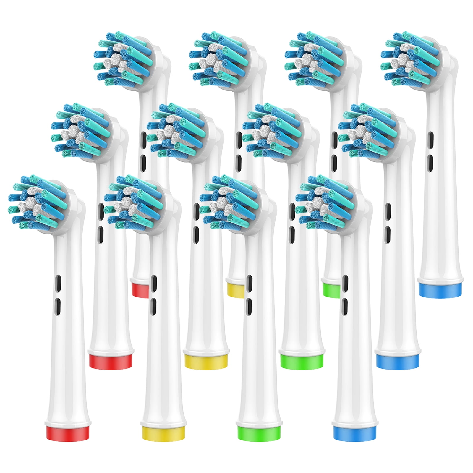12 Pcs Replacement Toothbrush Heads Compatible with Oral B Braun Professional Cross Electric Toothbrushes Brush Head Action Refills 1000 500 1500 100 7500 400 8000 7000 3000 6000 300 9600 2000 4000