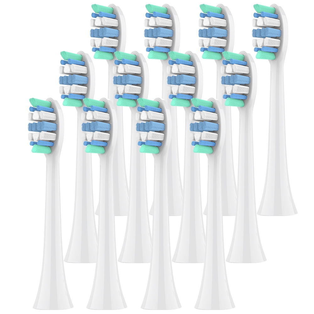 12 Pcs Replacement Toothbrush Heads Compatible with Philips Sonicare Electric Toothbrush Soft Brush Head Refills 1100 2100 4100 4300 5100 5300 6100 6500 7000 7300 7500 9000 9300 9500 9700 9750 9900