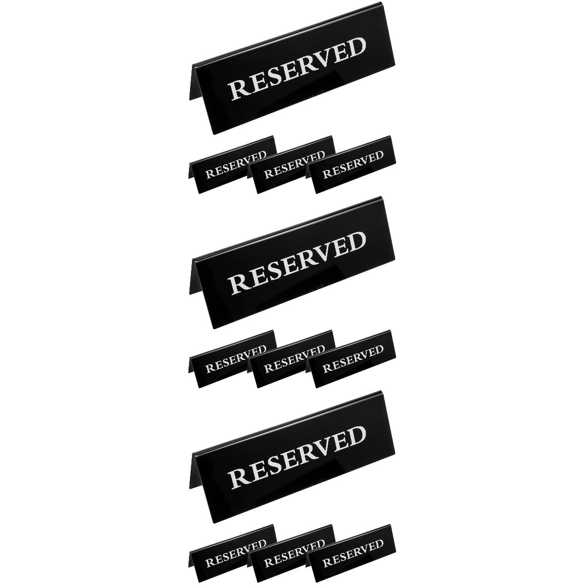 12 Pcs Reserved Table Sign Acrylic Reserved Table Sign Party Table ...