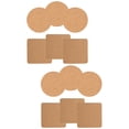 thumbnail image 1 of 12 Pcs  Reusable Coasters Cork Coasters Drink Coasters Office Cup Mats Cork Coasters, 1 of 6