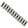 thumbnail image 1 of 12 Pcs Rhinestone Flower Mini Hair Claws Clips for Girls Women - White, 1 of 3