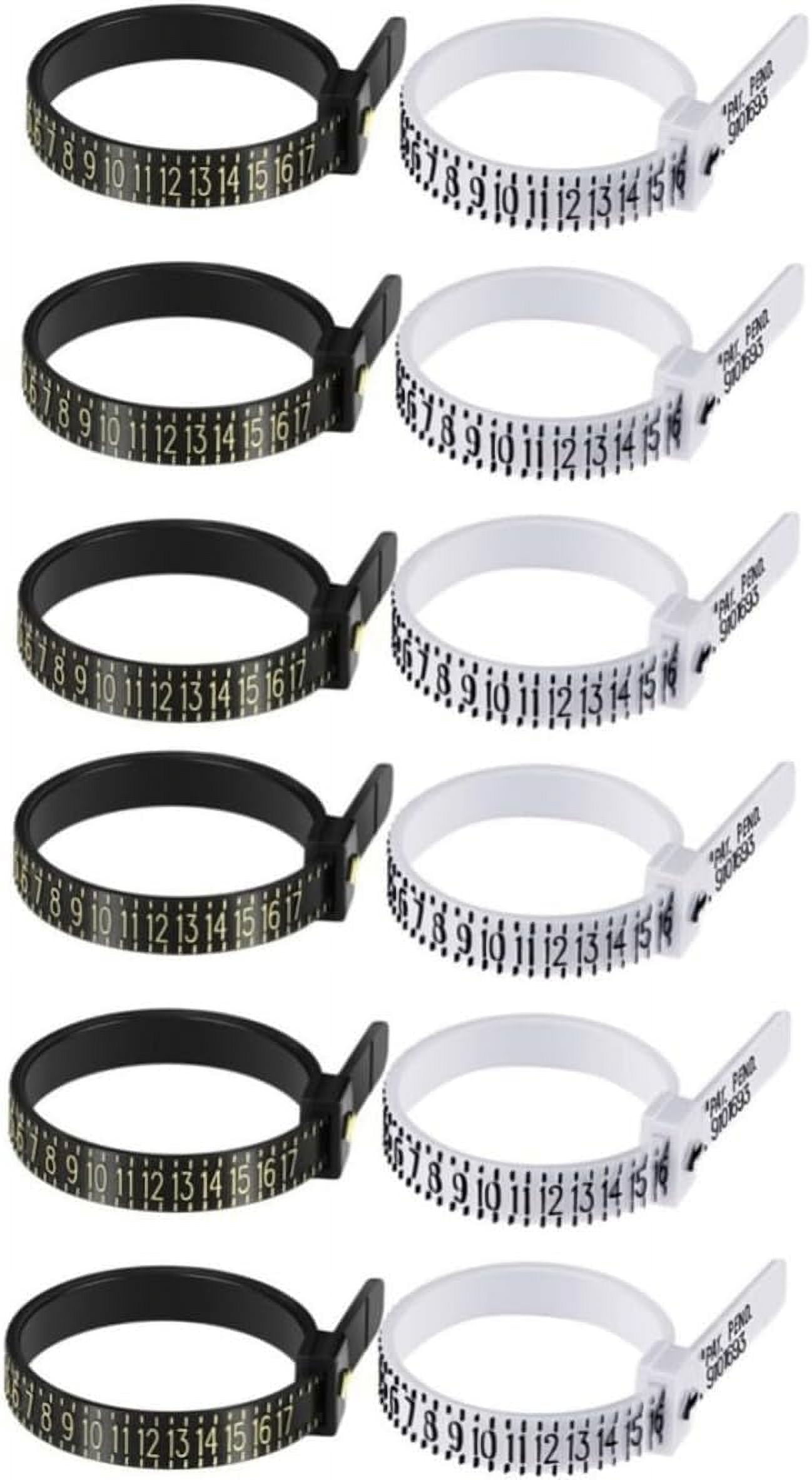 12 Pcs Ring Measuring Tool Belt Ring Gauge Jewelry Measure Tool Men