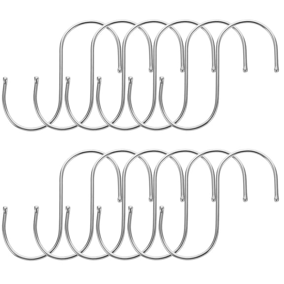 12 Pcs Ring Peonies Cage S-shaped Hook S-hook Polished Hooks 12X7CM Golden