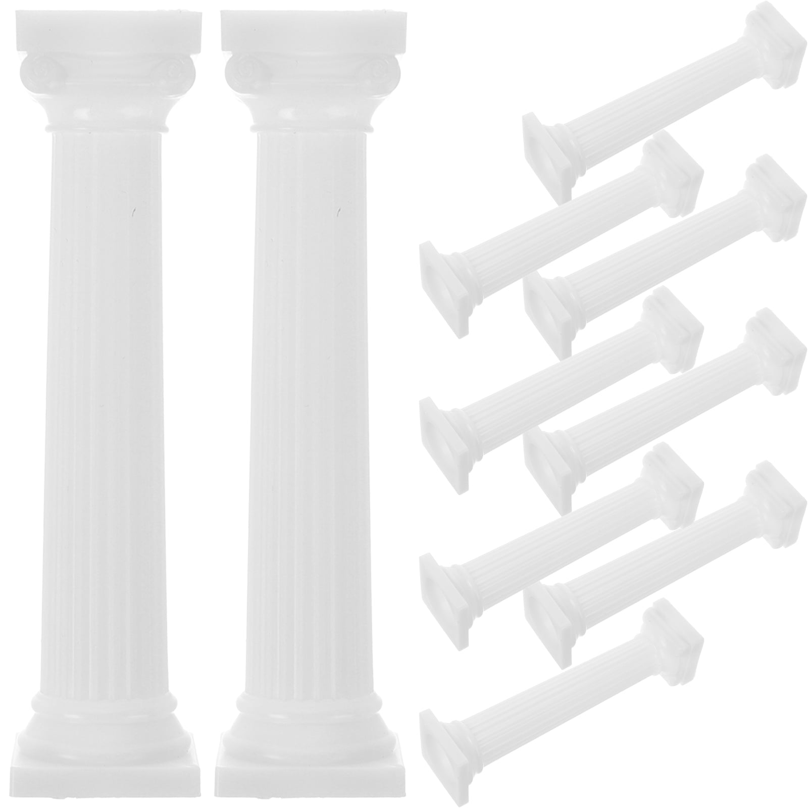 Roman Column Set 12 Pcs Roman Column Sand Table Model Set, European Style White Dining ...