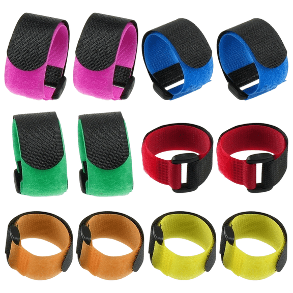 12 Pcs Rooster Collar for Stopping Crowing, Adjustable No Crow Anti-Noise Nylon Bands, Chicken Noise Reduction Neckband, Keep Birds Quiet, Red Orange Pink Green Blue Yellow, 0.8 x 7.9 in / 2 x 20 cm