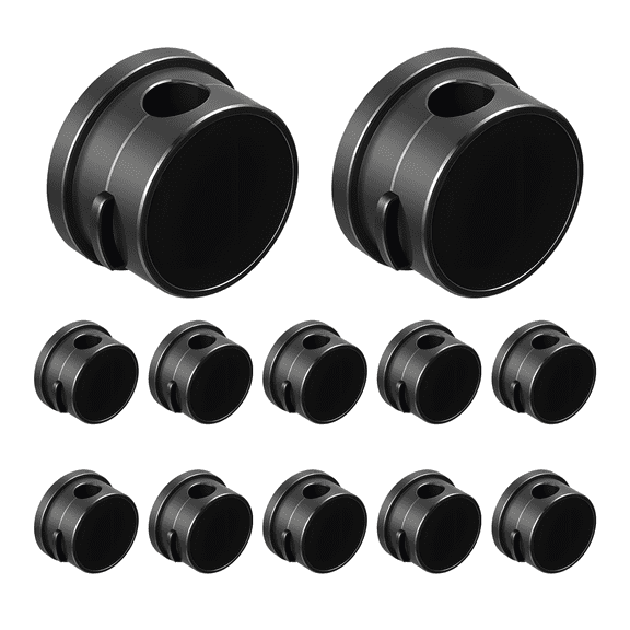 12 Pcs Rotatable Cable Organizer, 360 Swivel Desk Cord Holder, Adhesive Management Clip for Home and Office, Compact Wire Arrangement Solution, Black