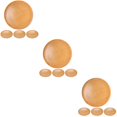 thumbnail image 1 of 12 Pcs Round Coaster Drinking Glasses Desktop Bamboo Coaster Drink Cup Bamboo Mat Coasters for Drinks Round Cup Mat, 1 of 1