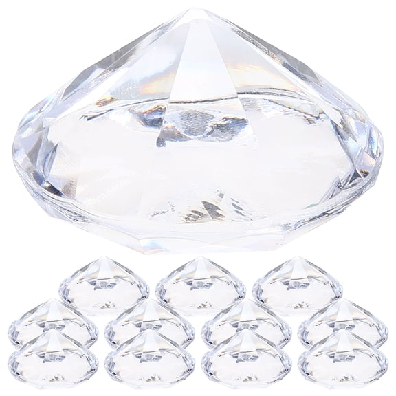 Raindrops Table Markers Wedding Transparent 12Pcs 1.6x1.6x0.9In