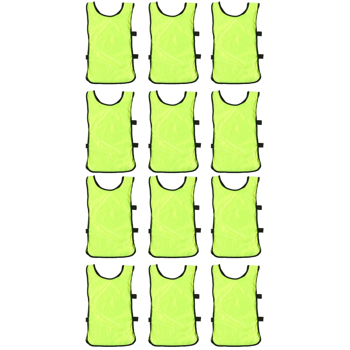 12 Pcs Running Vest Scrimmage Training Waistcoat Mesh Jerseys Team Practice Vests Football Bib Boy Child