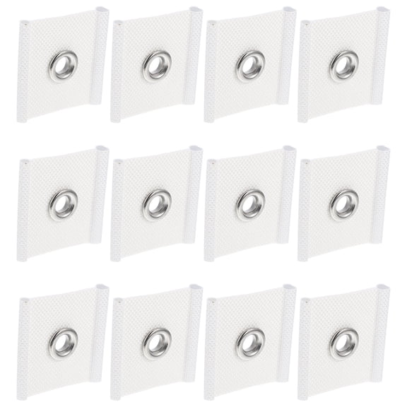 12 Pcs Rv Awnings Hooks Hand Ring Carpet Fasteners for Hanging White