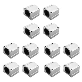 12 Pcs SC20UU 20mm Aluminum Linear Motion Bearing Slide Bushing for CNC