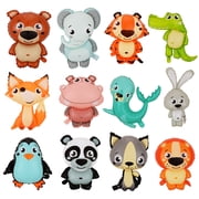 12 Pcs Safari Animal Balloons, KUAOOAUK Reusable Foil Balloons for Kids  Birthday Party Decorations Panda, Tiger, Lion, Elephant & More!, Jungle Theme Party Supplies