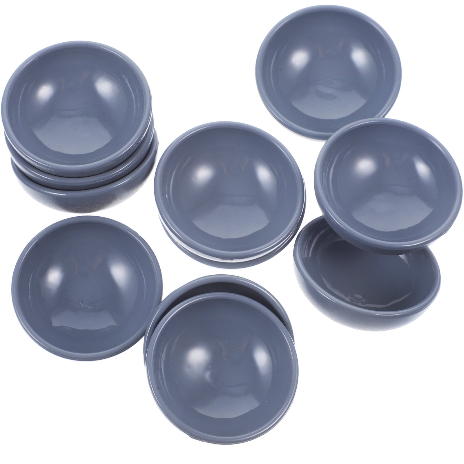 12 Pcs Saucers and Bowls 12pcs Black Dollhouse Mini Simulation Cups