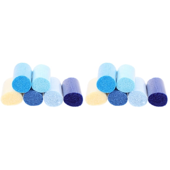 12 Pcs Section Embroidery Retro Decor Pre-cut Yarn Tapestry Threads Latch Hook Sewing Knitting DIY Craft Vintage Rug