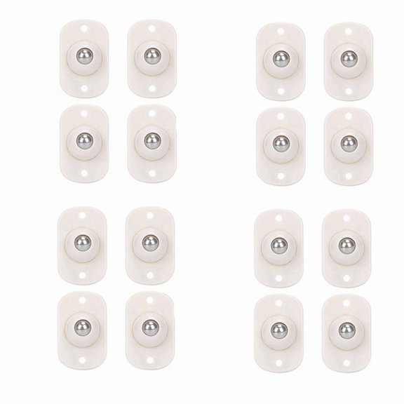 12 Pcs Self Adhesive Mini Caster Wheels 360 Smooth Rotation Universal Roller for Small Appliances Speaker