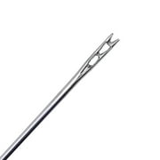 12 Pcs Self Threading Sewing Needles Set, Stainless Steel Hand Sewing Needles, Easy Thread Embroidery Needles for Mending, Knitting and Handcraft Projects