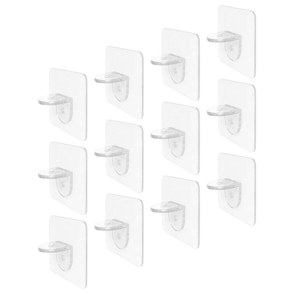 Wardrobe Clips 12 Pcs Shelves Freezer Shelf Clips Support Pegs Kitchen Cabinet ...