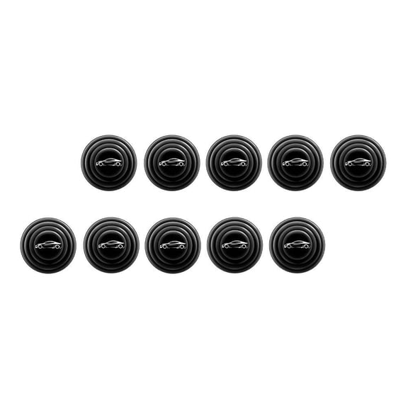 UKCOCO 12Pcs Car Door Collision Protector Black Soundproof Shock Proof Protective Pads