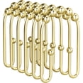 thumbnail image 1 of 12 Pcs Shower Curtain Hooks, Metal Shower Curtain Rings Rust Proof, Double Sided Shower Curtain Hooks for Shower Curtain Liner Smooth, 1 of 7