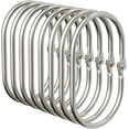 thumbnail image 1 of 12 Pcs Shower Curtain Rings, Shower Curtain Hooks Rust Proof Shower Rings for Curtain, Silver Snap Joint Shower Curtain Clips, 1 of 8
