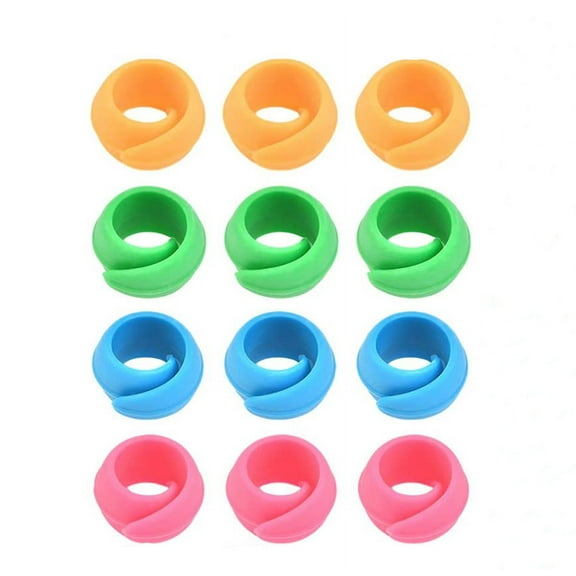 12 Pcs Silicon Thread Spool Savers Thread Huggers 4 Colors