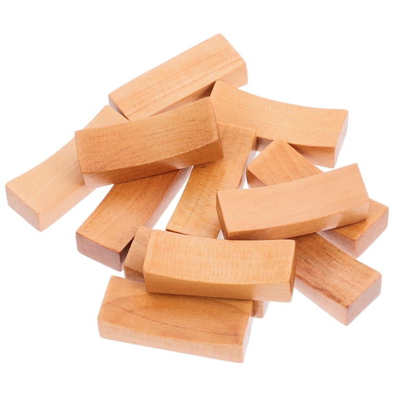 FESTFENDS Chopsticks Japanese Wood 12Pcs Natural Wood Color Single Sided Concave Design
