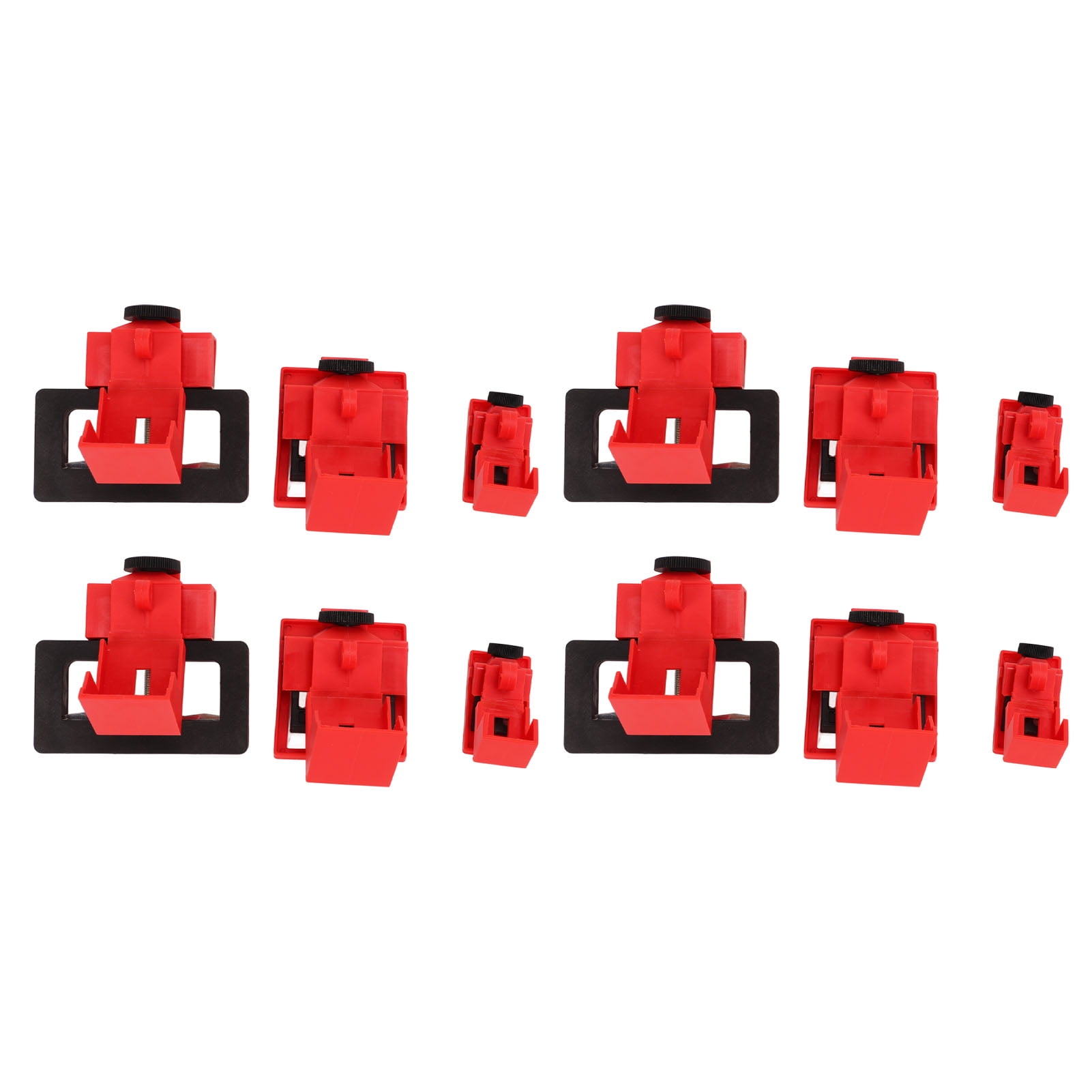 12 Pcs Single Pole Breaker Lock Out Device Nylon Clamp On Lockout ...