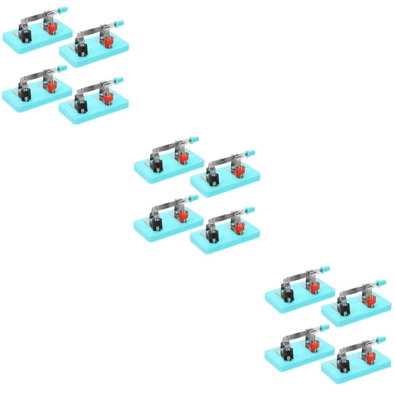 12 Pcs Single Pole Switches for Electrical Experiments Teaching Labs Basic Principles Demo Kit