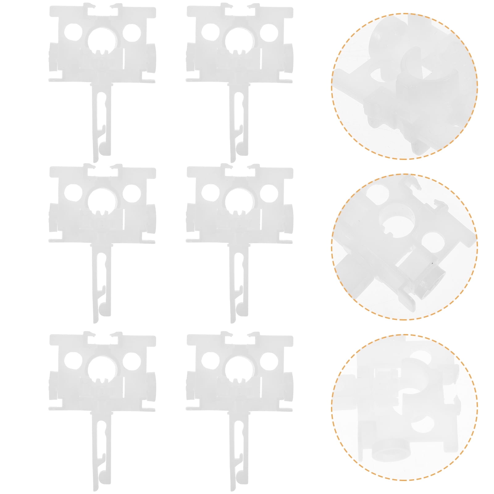 12 Pcs Sliding Door Curtains Vertical Blind Clips Blind Carriers Blinds