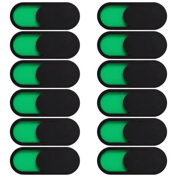 12 Pcs Sliding Door Signs, Privacy Signs with Green/Red Indicators for Office, Conference Room, Bathroom - 4x1.6 inch Acrylic Do Not Disturb Signs, Easy Install with Adhesive Backing