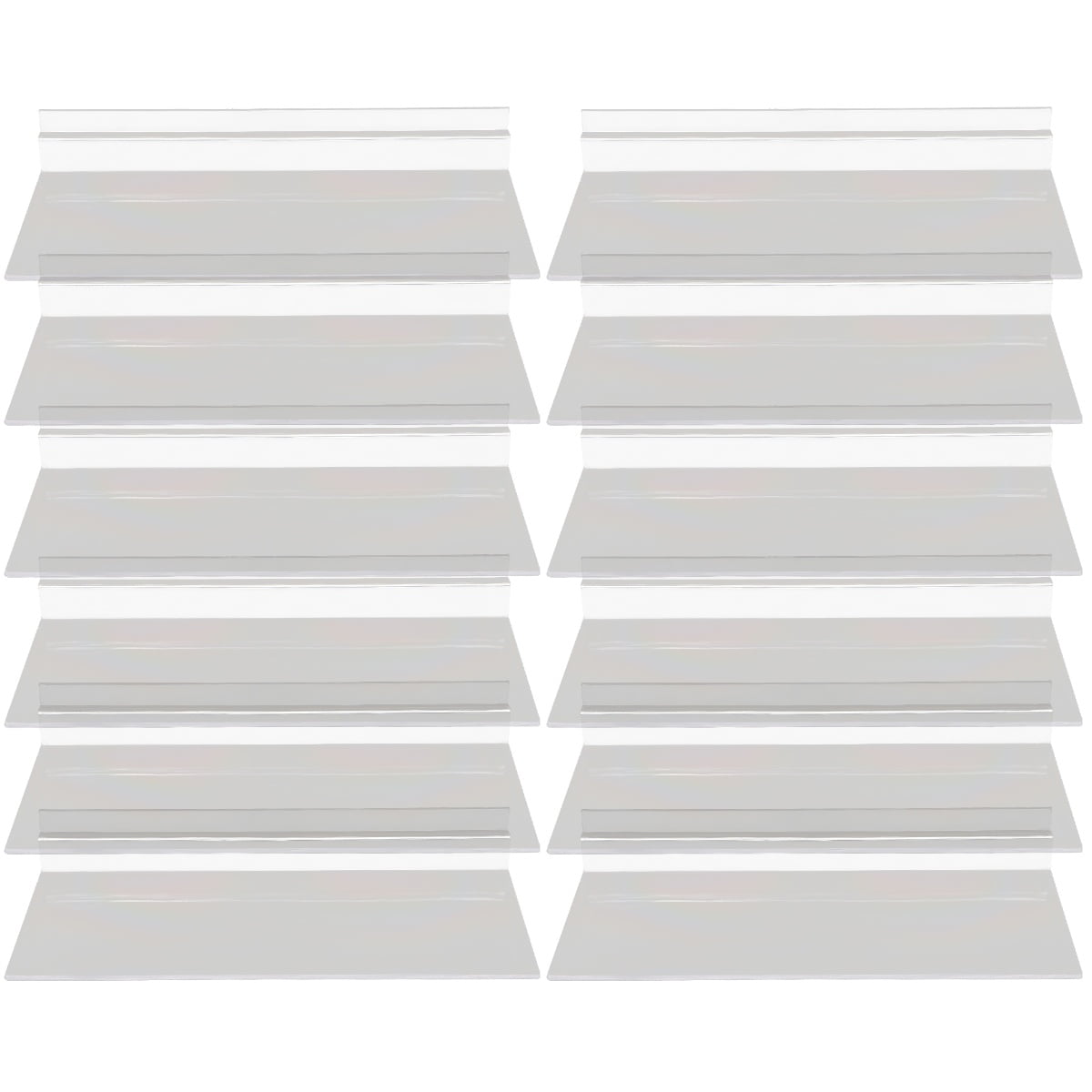 12 Pcs Slot Display Rack Display Shelves Shelf Slatwall Accessories