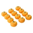 thumbnail image 1 of 12 Pcs Small Artificial Pumpkins Fall Decorations, Fake Pumpkin for Autumn Harvest Halloween Thanksgiving Faux Pumpkins Home Table Decor, 2.9 x 2.5 Inch, 1 of 8