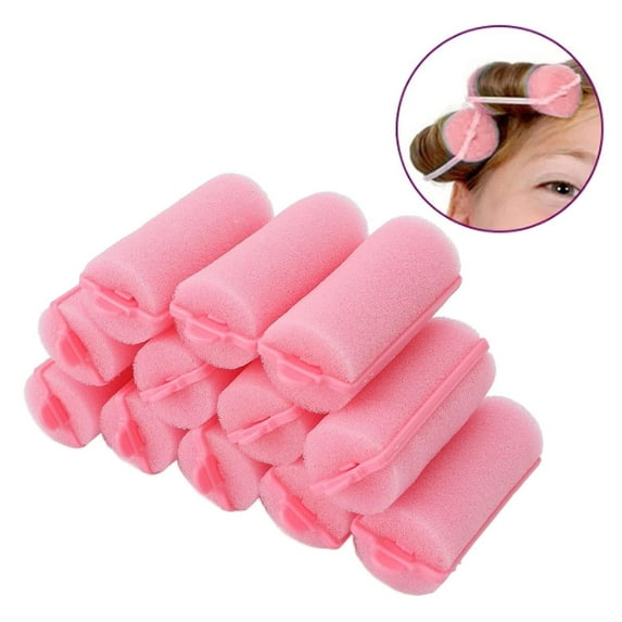 12 Pcs Small Foam Sponge Hair Rollers,Hair Curlers to Sleep in,0.78 inch Soft Sleeping Curlers,Flexible Foam Rollers for Hair Styling(Random Color)