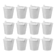 thumbnail image 1 of 12 Pcs Small Iron Bucket Galvanized Flower Mini Tin Buckets Planter Pots Cache Sheet Simple Child White, 1 of 6