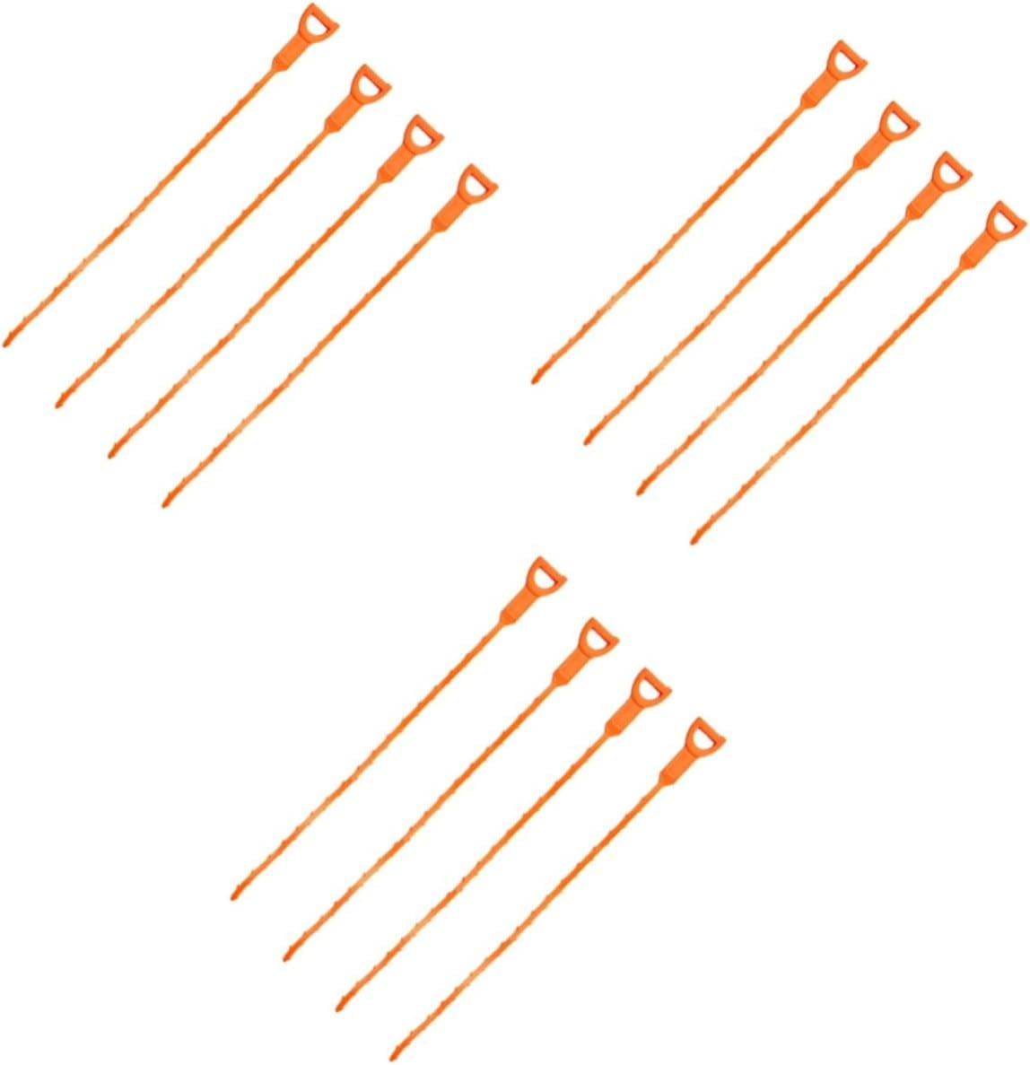 12 Pcs Snake for Drain Sink Unclogger Sink Drain Toilet Auger Snake