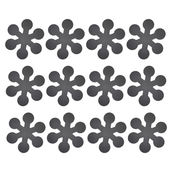 12 Pcs Snowflake Non Slip Bathtub Stickers, Waterproof Easily Peel Off Safety Anti-Slip Decals, Strong Self Adhesived Non-Slip Bath Strips for Bath Tubs, Showers, Stairs & Pool,Z1-Grey