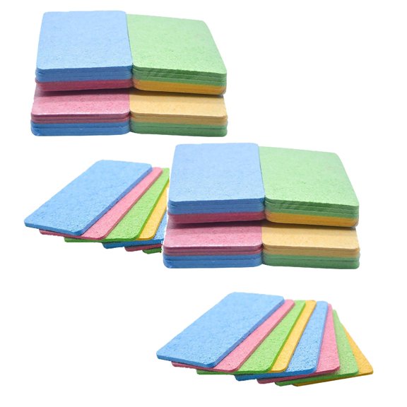 12 Pcs Sponge Wipe Compressed Sheet, Kitchen Dishwashing Cleaning Sponge, Quick-Dry Microfiber Cleaning Cloths, Ultra Absorbent, Reusable Cleaning Pads for Kitchen & Household Use