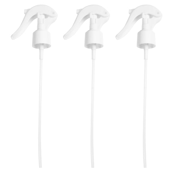 12 Pcs Spray Nozzles Bottle Replacement Trigger Sprayer with off Mist Clear White