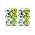 thumbnail image 1 of 12 Pcs St.Patrick's Day Glass Ornaments Balls - Irish Tree Glass Blown Ornaments - Clover Balls for St. Patrick's Day Home Party Festival Decor, 1 of 7
