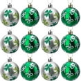thumbnail image 1 of 12 Pcs St. Patrick's Day Hanging Ornament Green Shamrocks Plastic Ball Ornament 1.57'' Good Luck Clover Hat Balls Decorations Baubles with Hanging Rope for St. Patrick's Day Party Supplies, 1 of 2