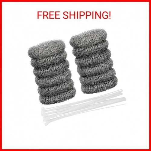 12 Pcs Stainless Steel Lint Trap For Washing Machine Hose - Laundry Mesh Washer