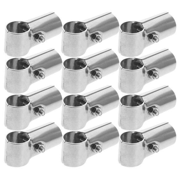 12 Pcs 25mm Unions Picket Fence Fence End Rail T Clamp Fence Parts Fence Clamp Clamp Tools Steel Pipe Fence