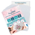 12 Pcs Stick n Stitch Embroidery Paper Sheets - 8.5” x 11” Water ...