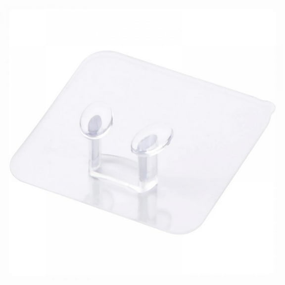 12 Pcs Strong Plug Hook Multi Purpose Transparent Plastic Pasting Hook,Phone Hook,Towel Hook,Sticking Ceiling Hanger Hook Wall Mounted Heavy Duty Key Kitchen Robe Hook