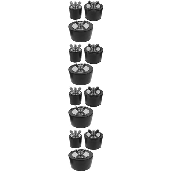 12 Pcs Swimming Pool Drain Plug Filter Replacement Plugs Winter Bathroom Sink Stoppers Steel